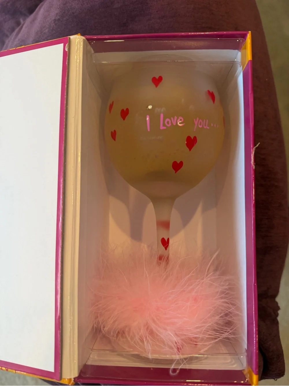 Lolita wine glass candle